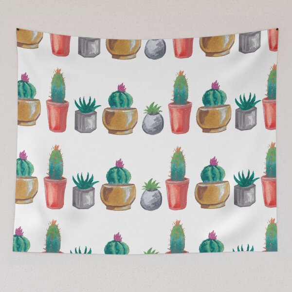 Item preview, Succulent and cacti pattern designed and sold by balefyren.
