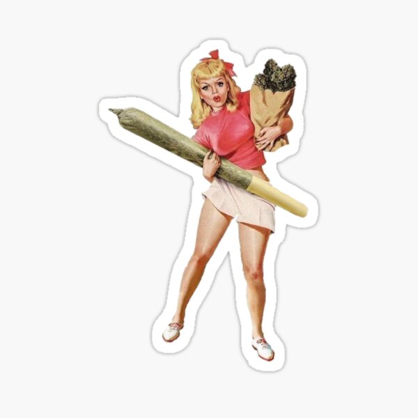 Weed Babe Sticker