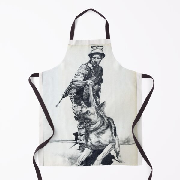 Item preview, German Shepherd Dog photo Art Danger with soldiers war designed and sold by Coolstuff4you71.