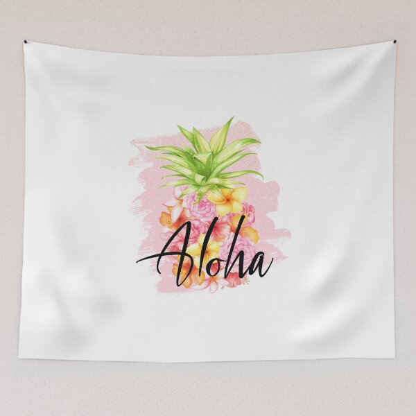 Item preview, Aloha Pineapple Hawaii Hawaiian Tropical Flowers Summer Gift designed and sold by Style4You24.