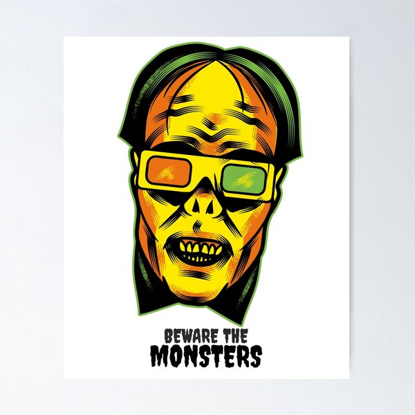 Item preview, Beware the Monsters Spooky Halloween Monster - Zombie (Retro) designed and sold by serbyk.