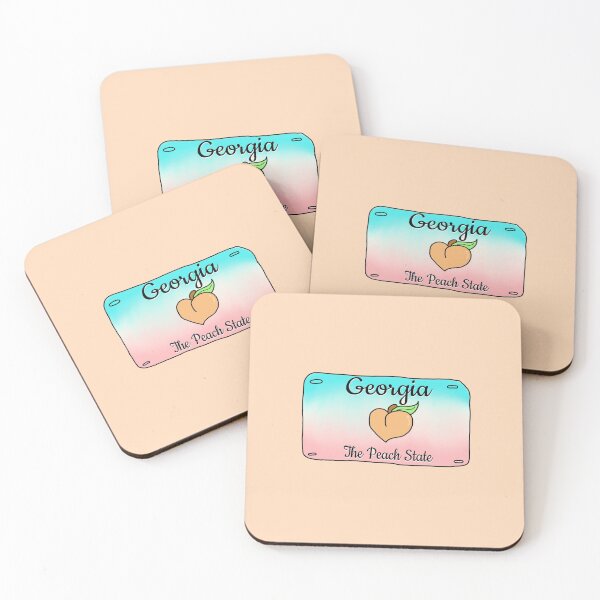 Item preview, Georgia License Plate cute just peachy designed and sold by Unboltingcat.