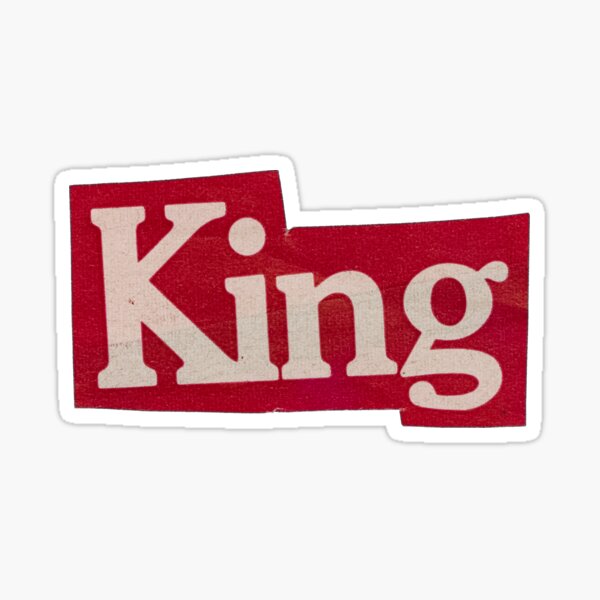 "king" Sticker