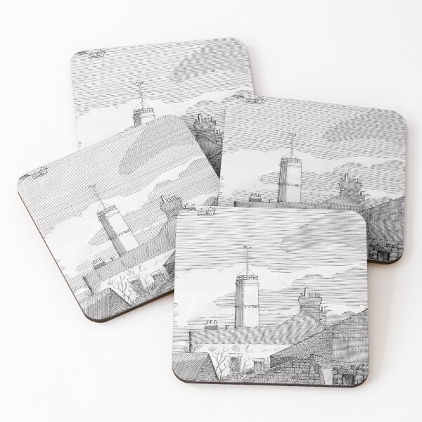 Item preview, 111 - BATH TERRACE CORNER, BLYTH - DAVE EDWARDS - INK - 1985 designed and sold by BLYTHART.