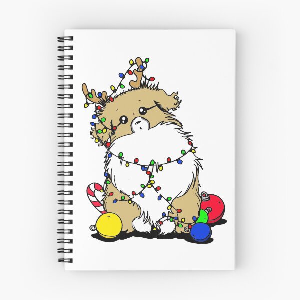 Item preview, Cute Beautiful and Funny Sable Tibetan Spaniel Christmas Lights Design designed and sold by Monica C. Webster.
