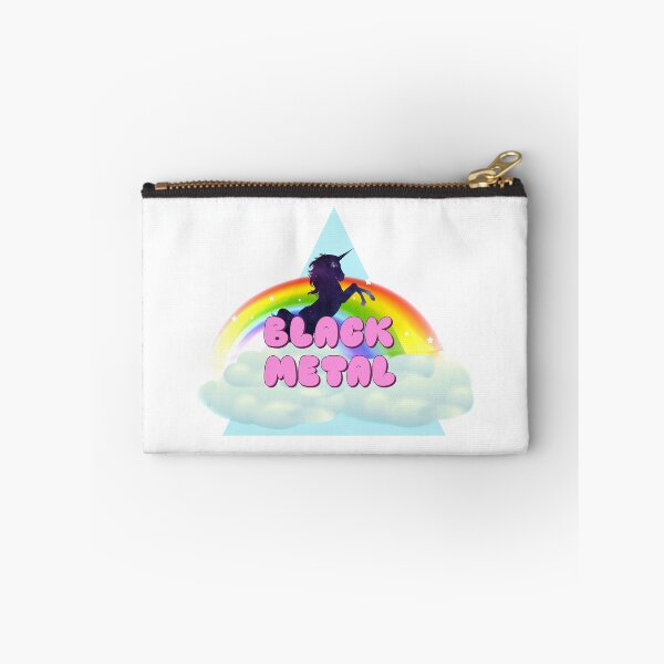 Item preview, BLACK METAL UNICORN RAINBOW designed and sold by sherwinc.
