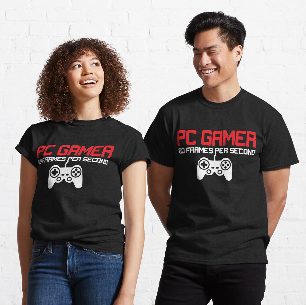 Funny PC Gamer PC Gaming At 60 FPS Design Classic T-Shirt