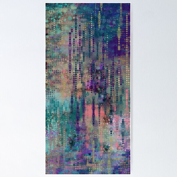Item preview, Purple and Teal Abstract Painting 090720.1  designed and sold by Kristi Duggins.