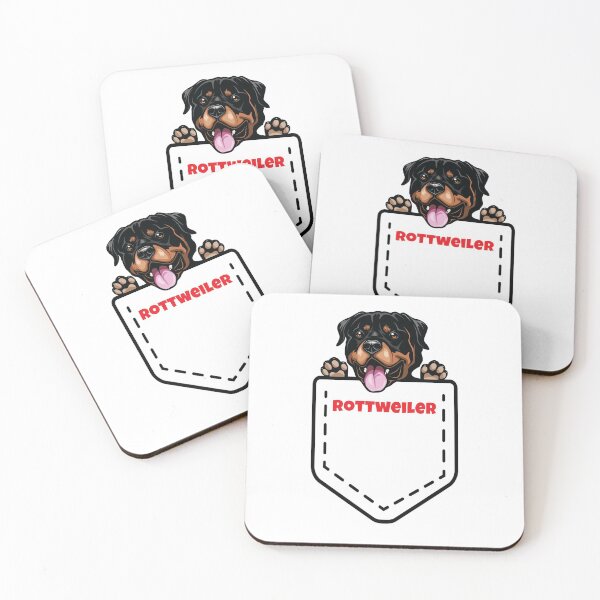 Item preview, Rottweiler Dog in Tee Pocket, Rottie in Pocket, Dog in Pocket designed and sold by K. Scott  Teeters.