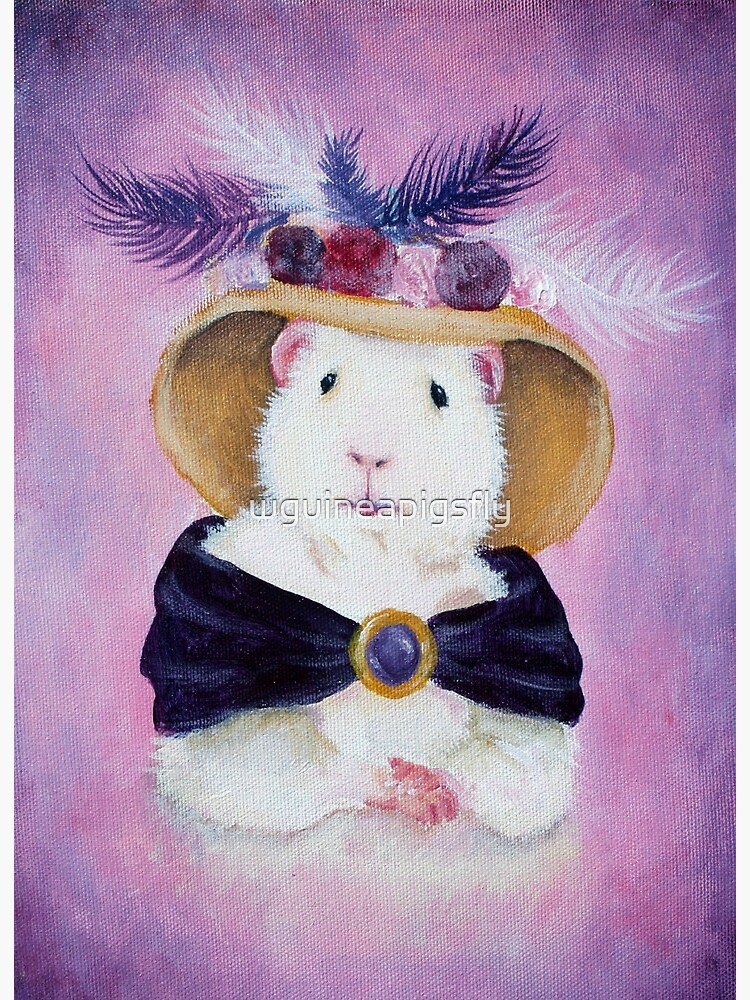 Beatrice Buttercream the Victorian Guinea Pig Art Board Print