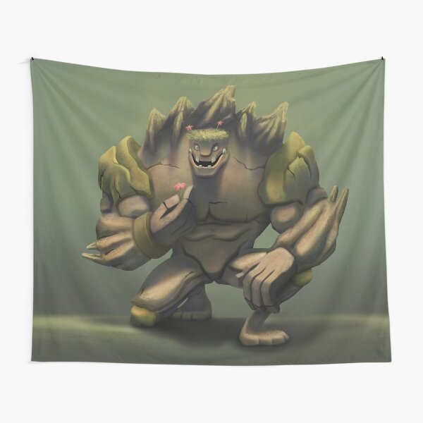 Golem Tapestries Redbubble - roblox elemental stone golem