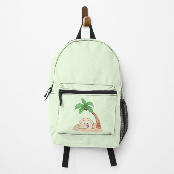 Item preview, Dumpling pierogi on a deserted island with ice cream under a palm tree designed and sold by littlebluefawn.
