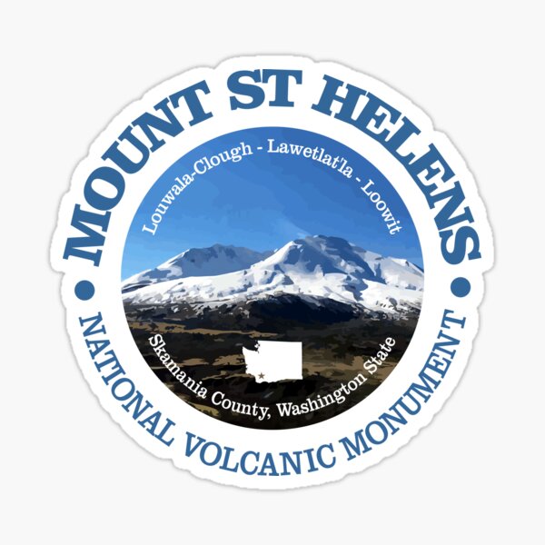 Mount St Helens (P) Sticker