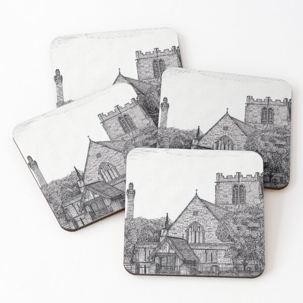 Item preview, 120 - ST. CUTHBERT'S CHURCH, BLYTH - DAVE EDWARDS - INK - 1986 designed and sold by BLYTHART.