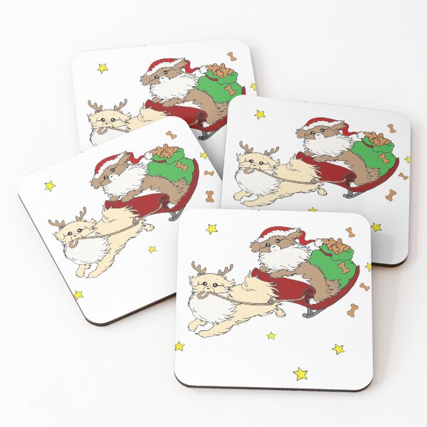 Item preview, Beautiful Christmas Tibetan Spaniels Design designed and sold by Monica C. Webster.