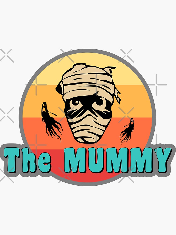 "The Mummy Clipart Sticker" Sticker for Sale by gooddesignart | Redbubble