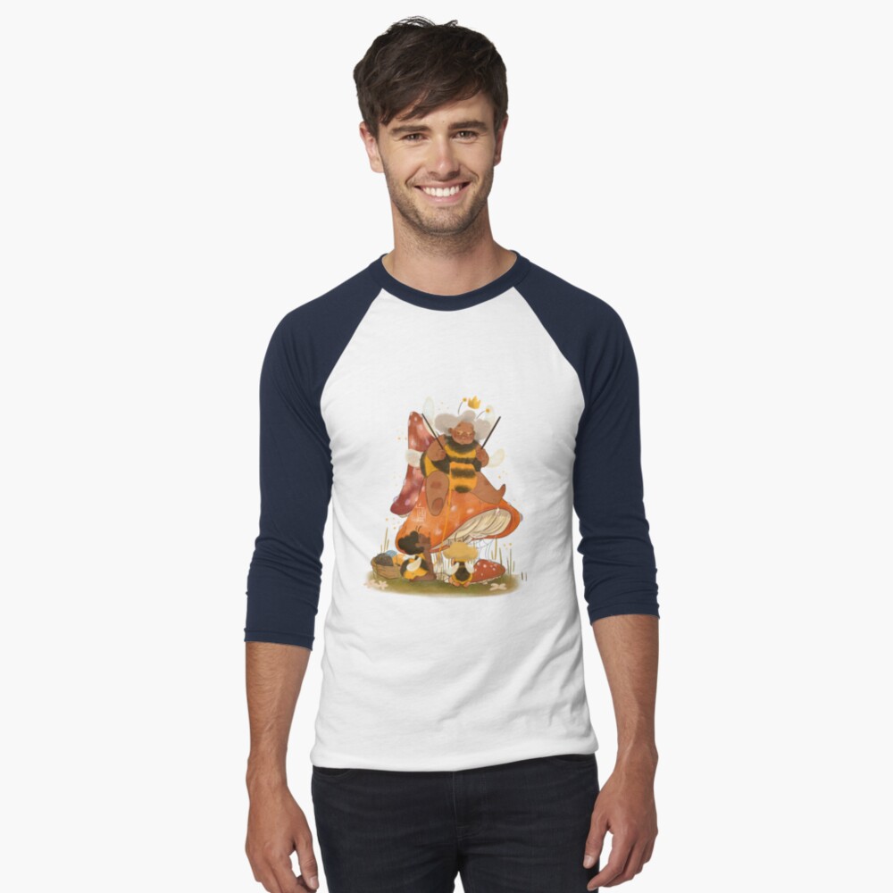 Aperçu de l'œuvre T-shirt baseball manches ¾ créée et vendue par Lulubellule.
