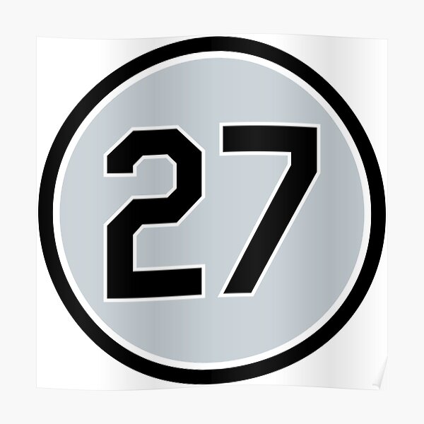 Lucas Giolito #27 Jersey Number Poster for Sale by StickBall