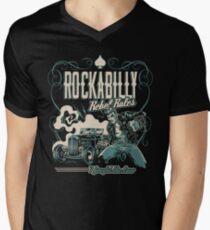 Rockabilly Rebel Rules Men's V-Neck T-Shirt