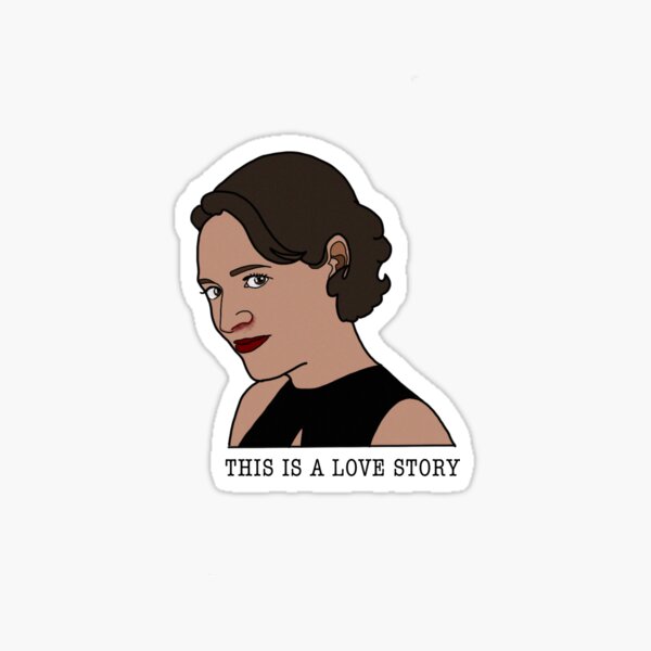 Vista previa del artículo con la obra «Fleabag: Esta es una historia de amor», diseñado y vendido por katesredbubbles.