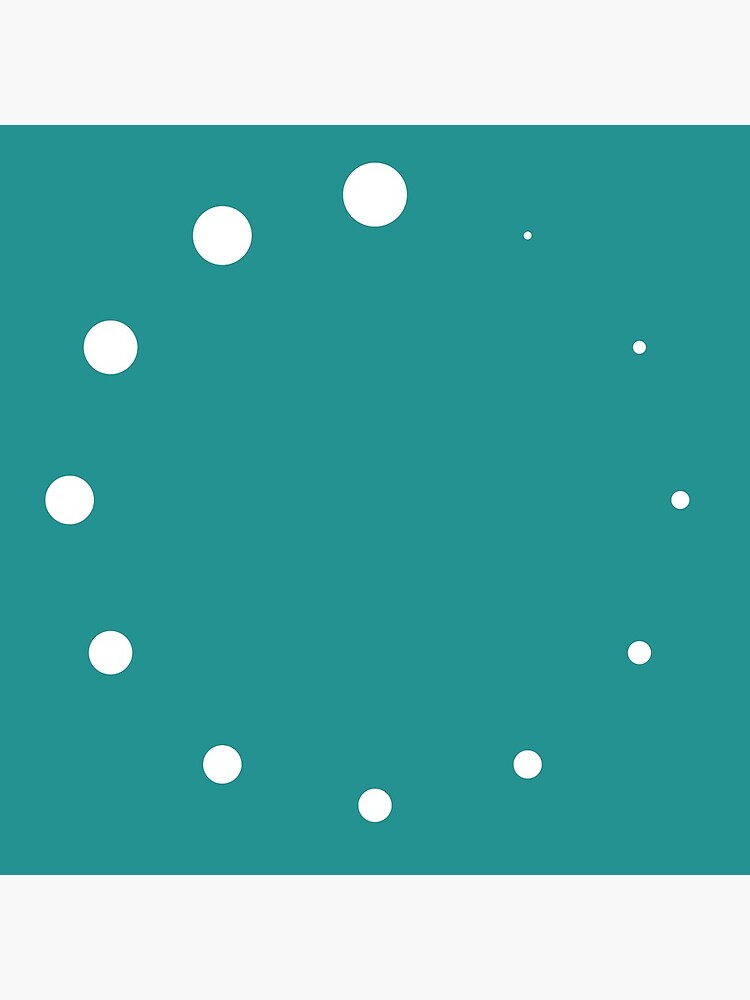 Growing Dots Teal by QuirkyClock