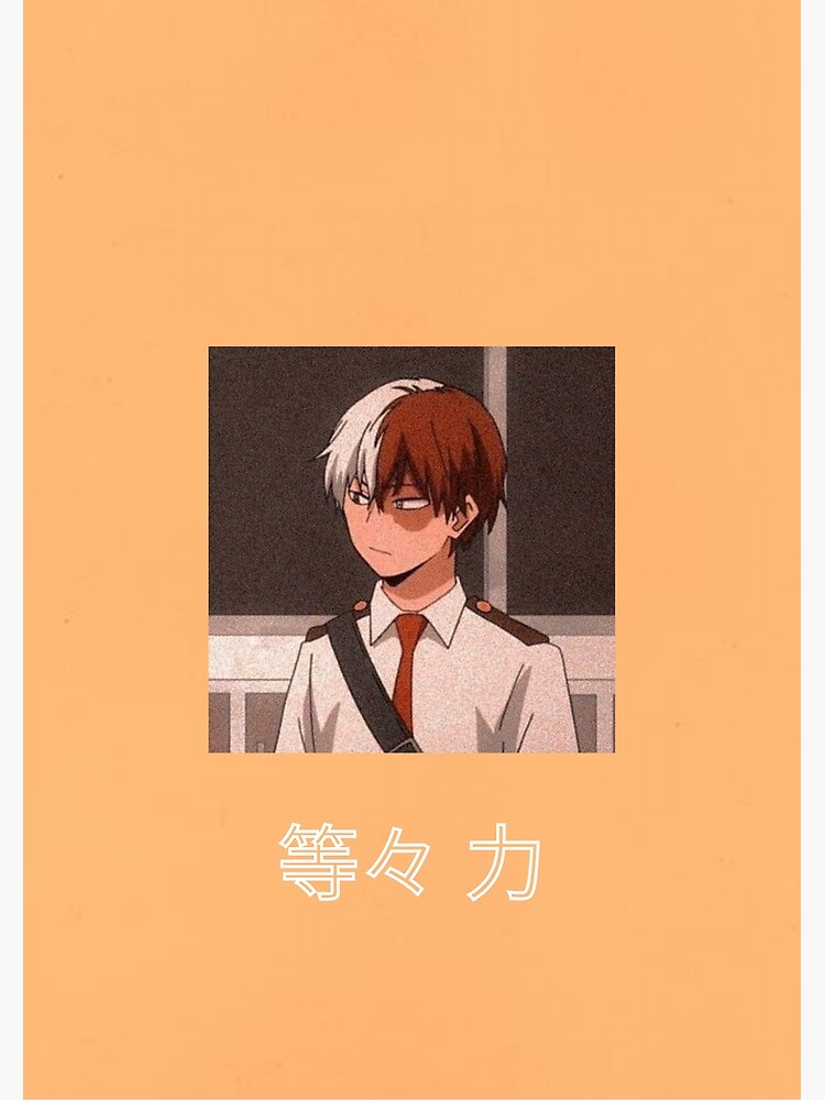 Carte Postale Todoroki Avec Traduction En Japonais Par Kseniar Redbubble