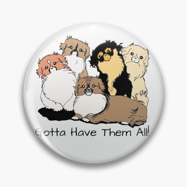 Item preview, Gotta Have Them All! Colored Tibetan Spaniel Design designed and sold by Monica C. Webster.