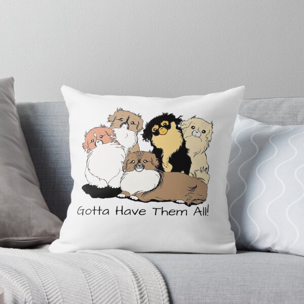 Item preview, Gotta Have Them All! Colored Tibetan Spaniel Design designed and sold by Monica C. Webster.