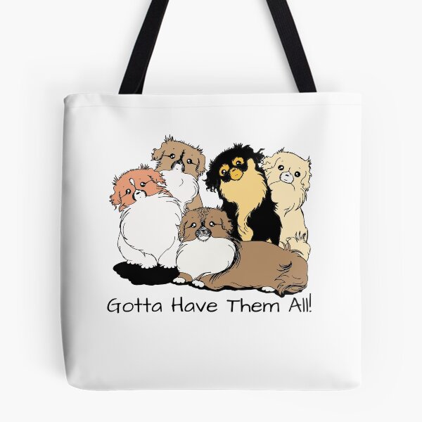 Item preview, Gotta Have Them All! Colored Tibetan Spaniel Design designed and sold by Monica C. Webster.