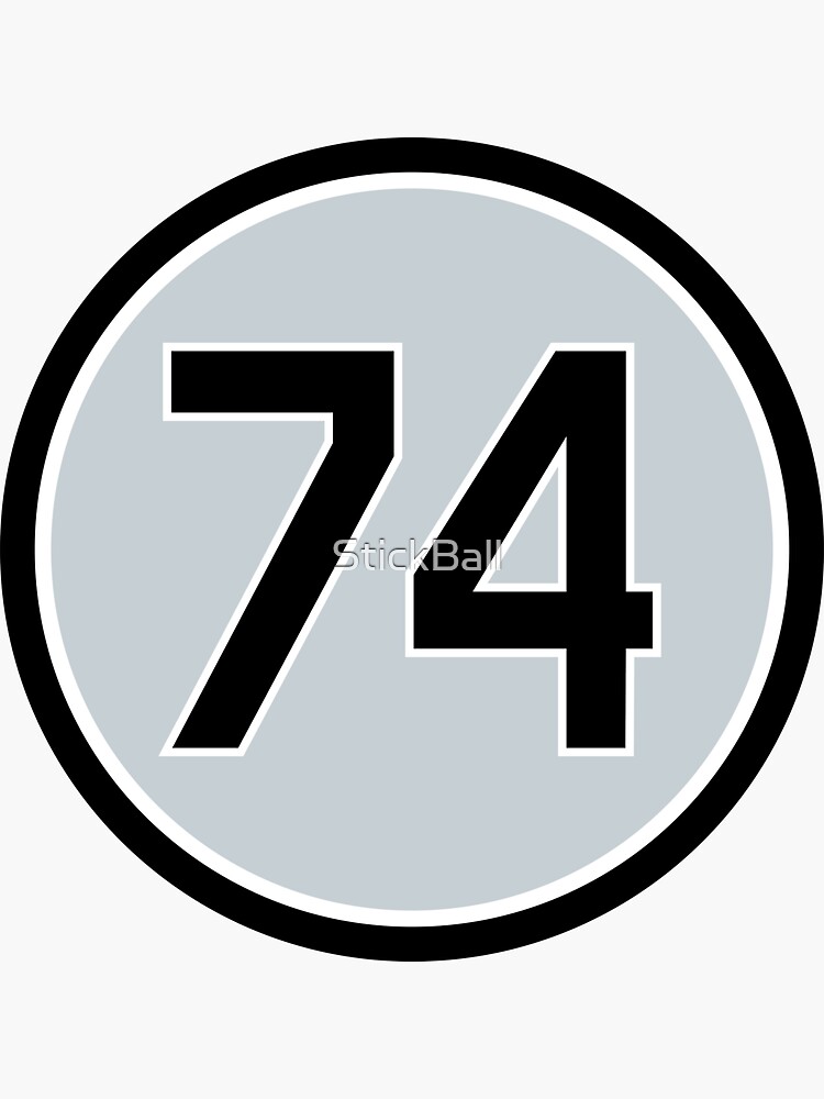 Eloy Jimenez #74 Jersey Number Sticker for Sale by StickBall