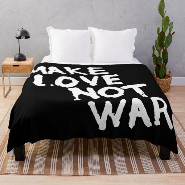 Item preview, Make Love, Not War - White on black designed and sold by joshcartoonguy.