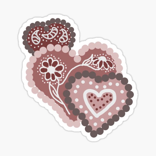 3 Hearts Sticker