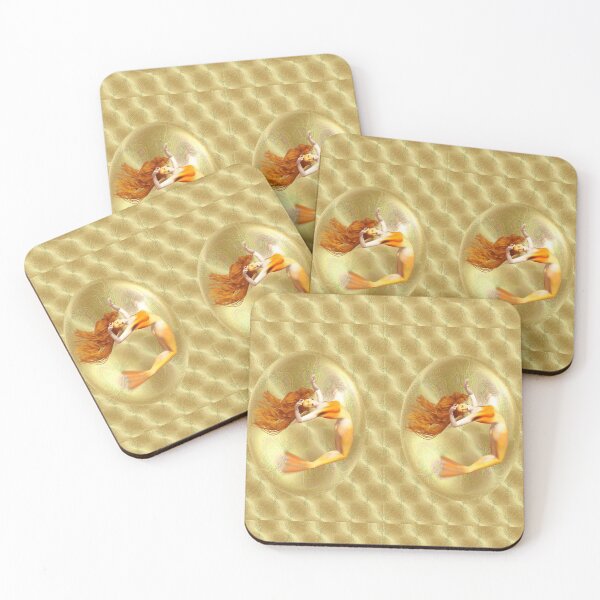 Item preview, Captured .. mermaid in gold designed and sold by LoneAngel.