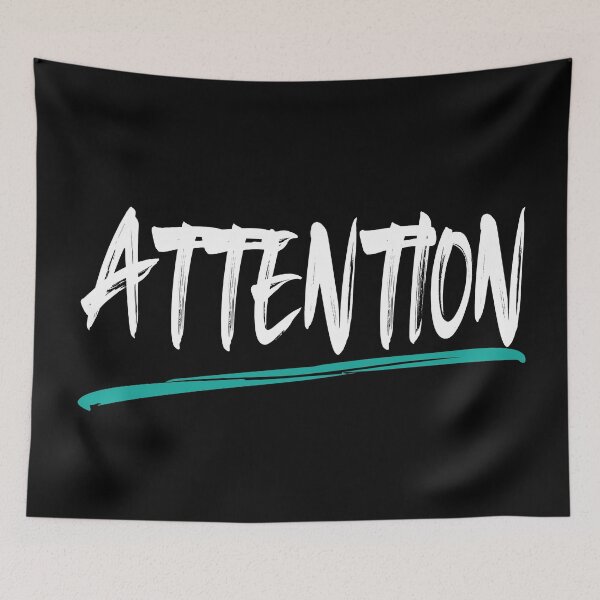 Item preview, Attention t-shirt designed and sold by nasimaakter.