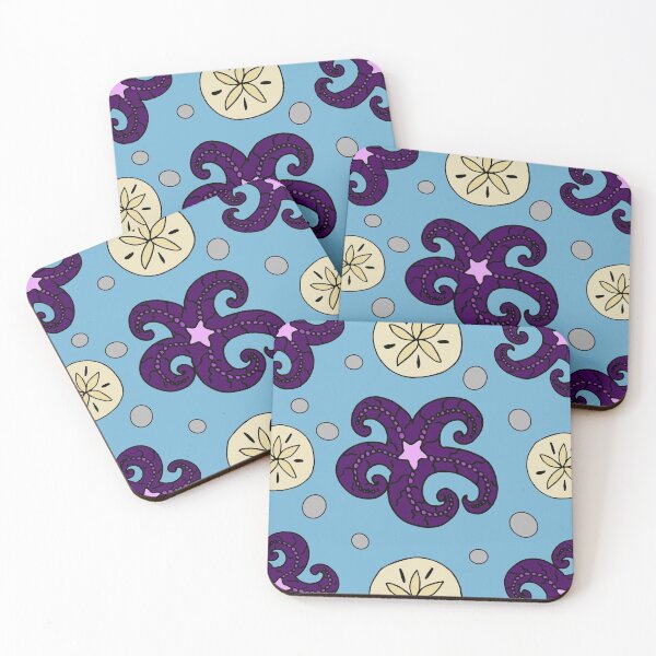 Item preview, Starfish and Sand Dollars Coastal Pattern designed and sold by Julie Erin Designs.