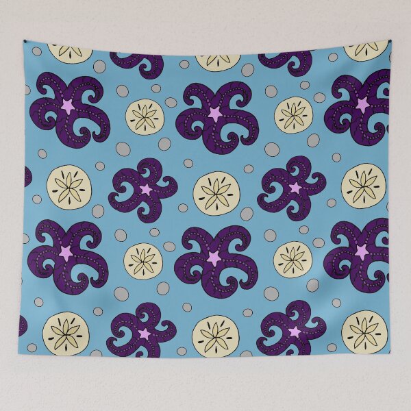 Item preview, Starfish and Sand Dollars Coastal Pattern designed and sold by Julie Erin Designs.
