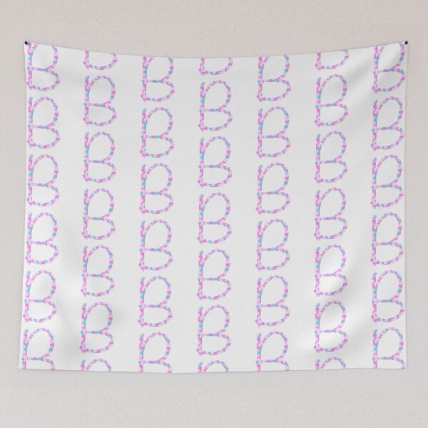 Item preview, B Initial Animal Print Cheetah Print Pink And Blue designed and sold by forfun-art.