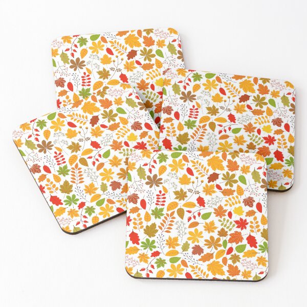 Item preview, Colorful Autumn Leaves, Red, Yellow, Green designed and sold by Pravokrugulnik.