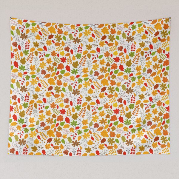 Item preview, Colorful Autumn Leaves, Red, Yellow, Green designed and sold by Pravokrugulnik.