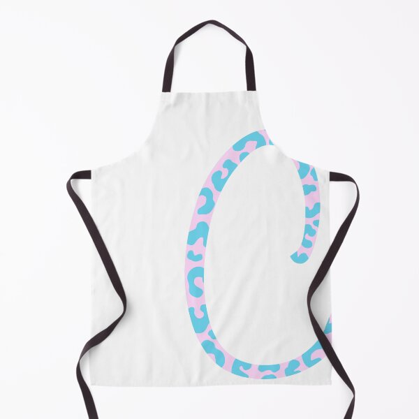 Item preview, C Initial Animal Print Cheetah Print Pink And Blue designed and sold by forfun-art.