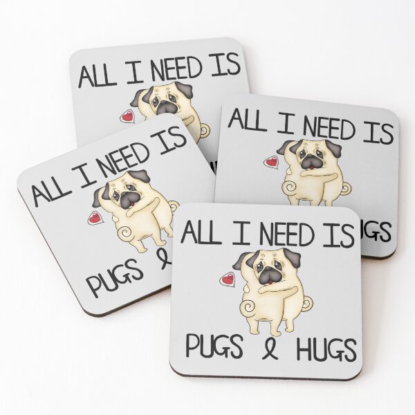 Item preview, All I Need Is Pugs & Hugs designed and sold by CupcakeEmily.
