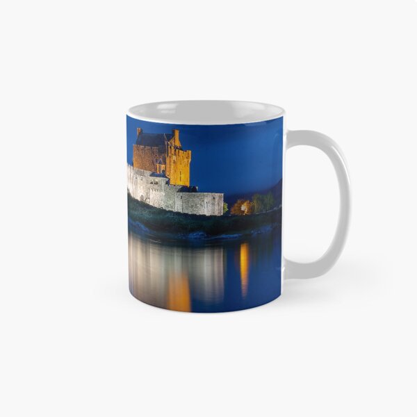 Item preview, Eilean Donan Castle at blue hour after sunset designed and sold by rzierik.