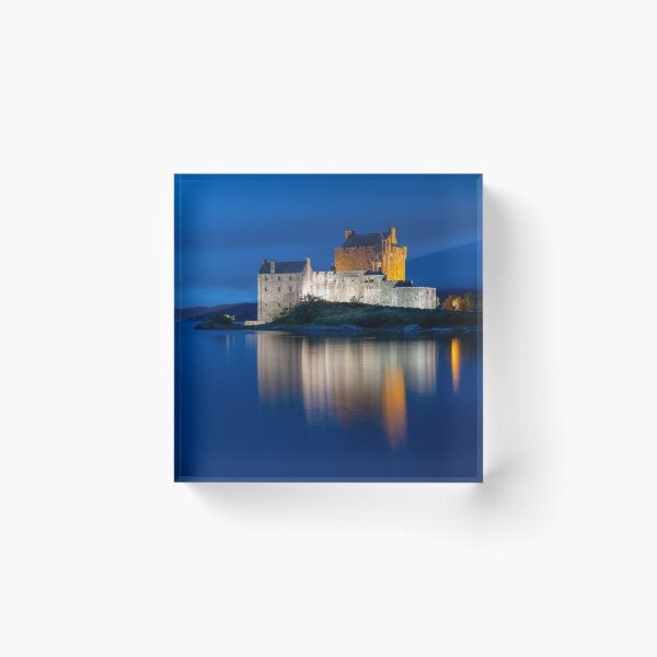 Item preview, Eilean Donan Castle at blue hour after sunset designed and sold by rzierik.
