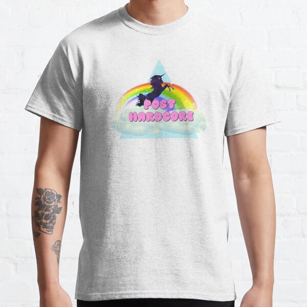 POST HARDCORE UNICORN RAINBOW Classic T-Shirt