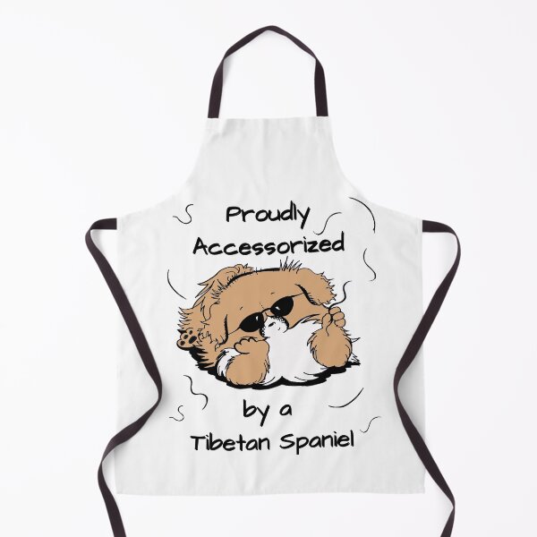 Item preview, Proudly Accessorized by a Tibetan Spaniel Cute Humorous Tibbie Design designed and sold by Monica C. Webster.