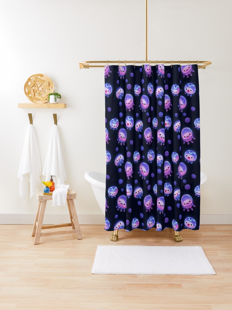 Shower Curtain, Baby jellyfish designed and sold by pikaole