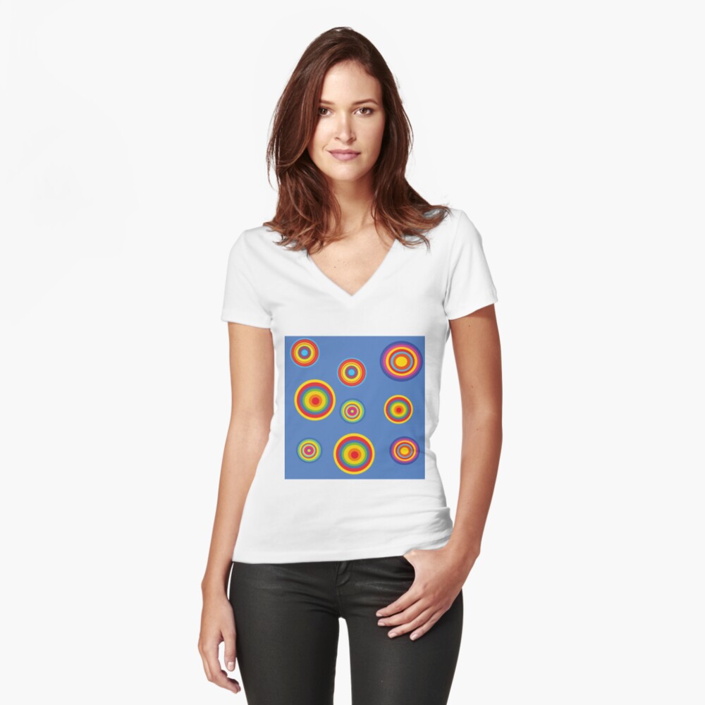 Item preview, Fitted V-Neck T-Shirt designed and sold by aremaarega.