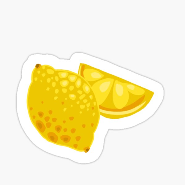 Fruity Lemon Design Sticker