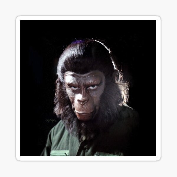 Caesar, Ruler of Ape City Sticker