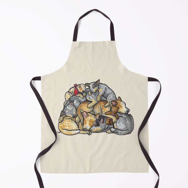 Item preview, Sleeping pile of Australian Cattle Dogs designed and sold by animalartbyjess.
